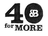 40 For More Logo
